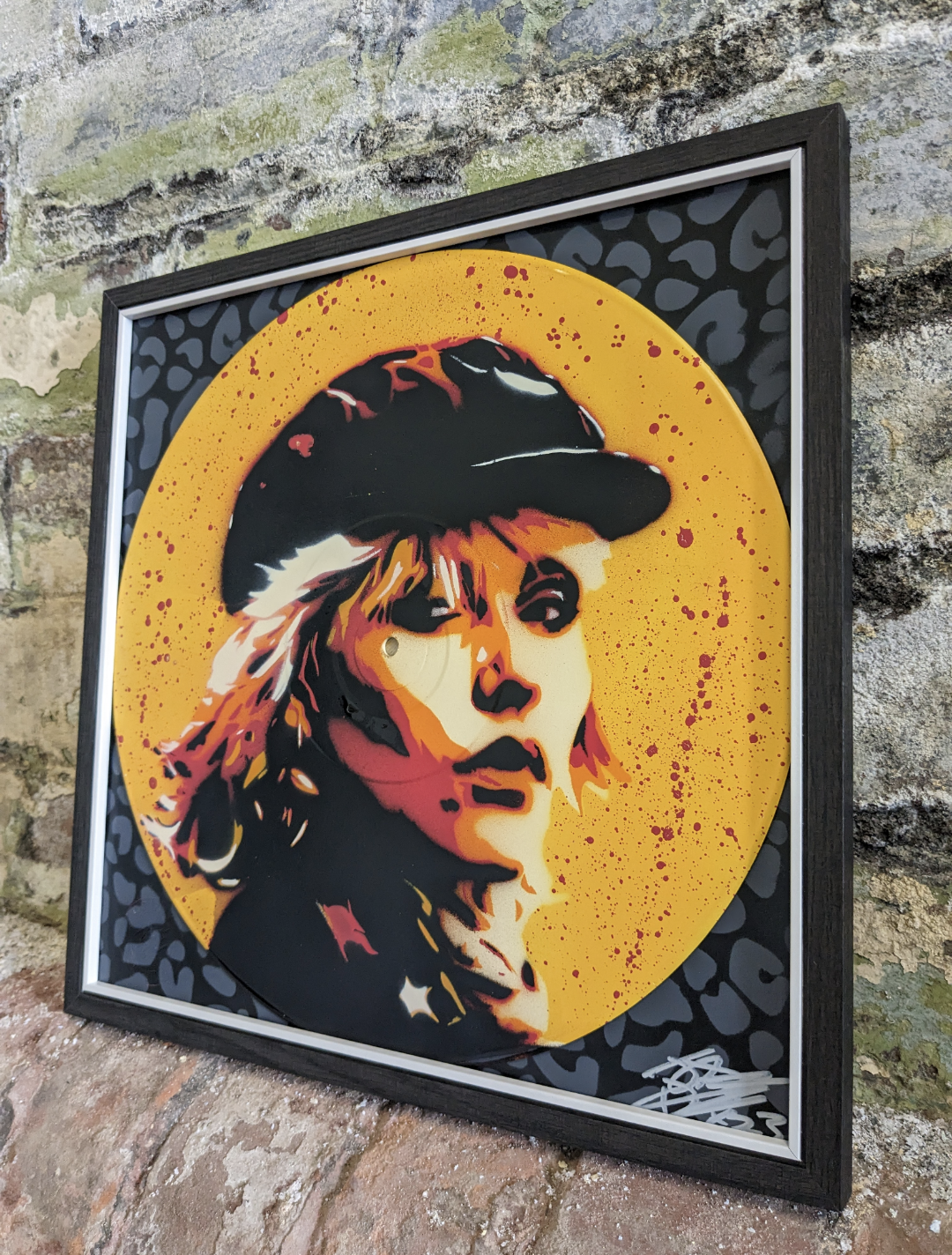 Debbie Harry 12" Vinyl Record Original Spray Painting