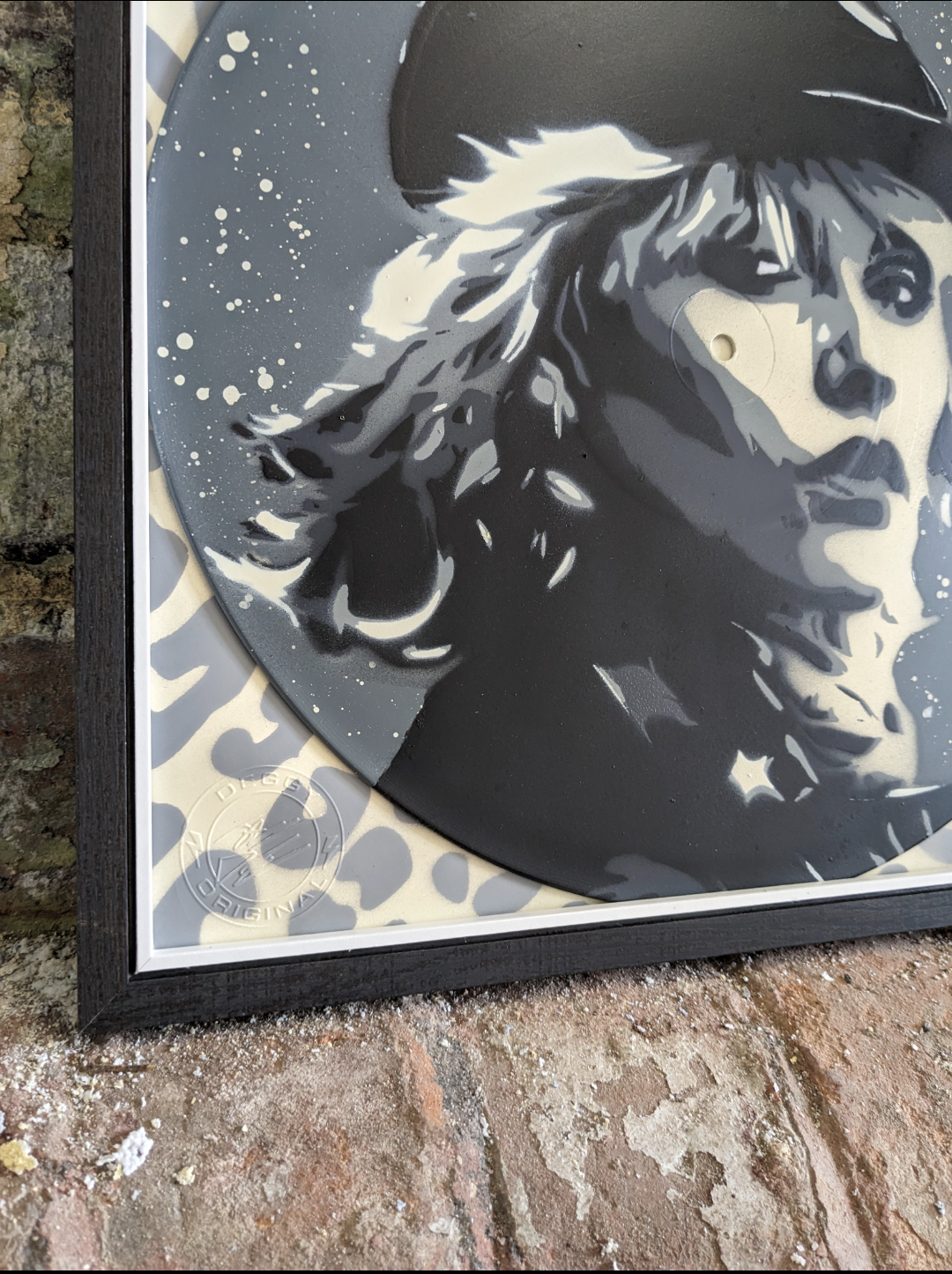 Debbie Harry 12" Vinyl Record Original Spray Painting