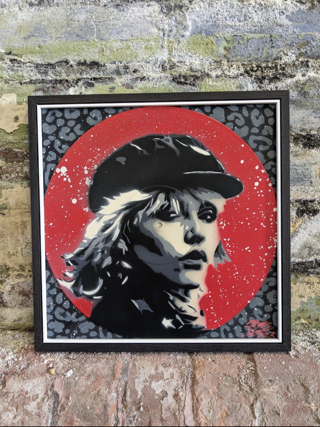 Debbie Harry 12" Vinyl Record Original Spray Painting