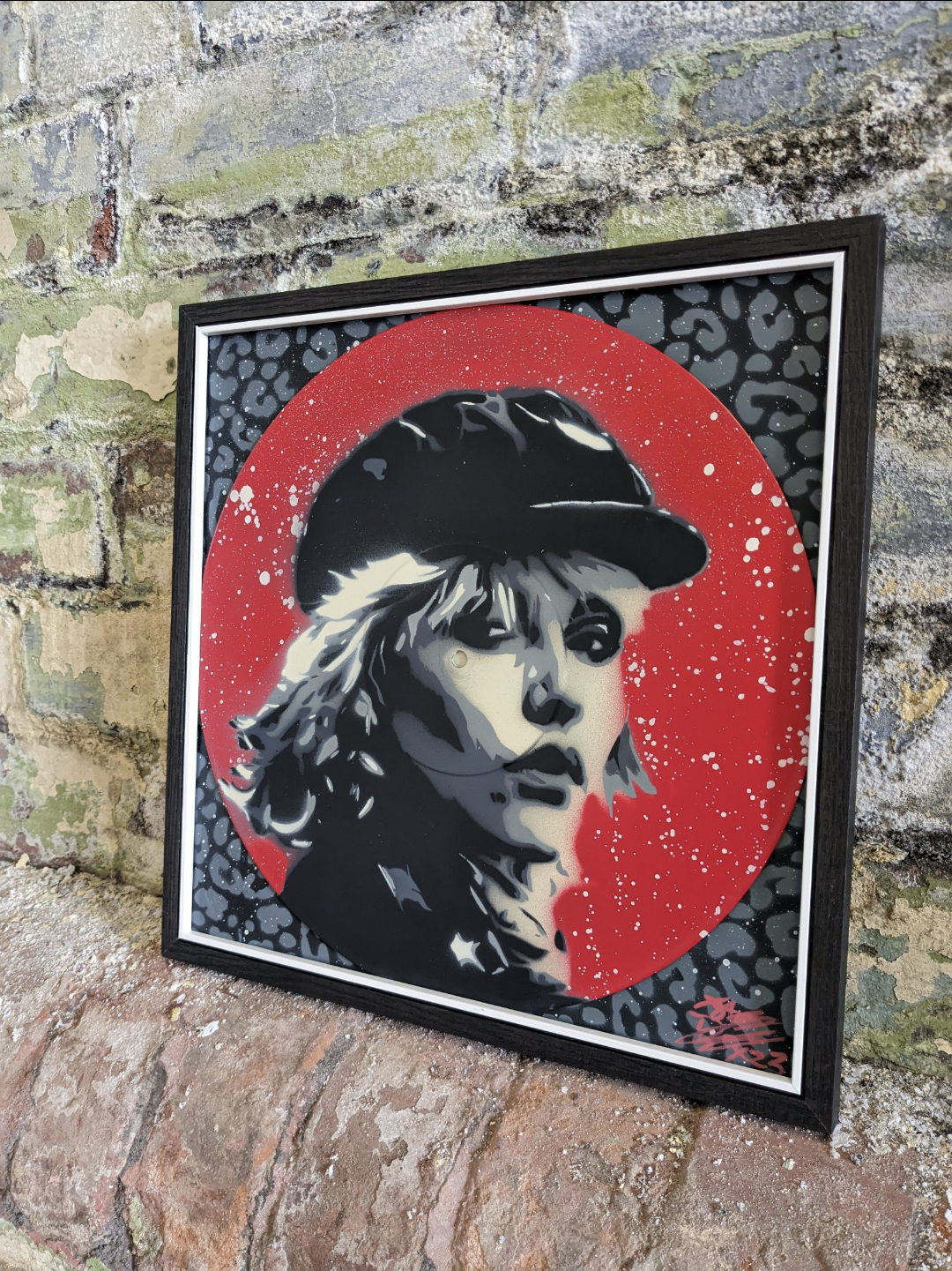 Debbie Harry 12" Vinyl Record Original Spray Painting