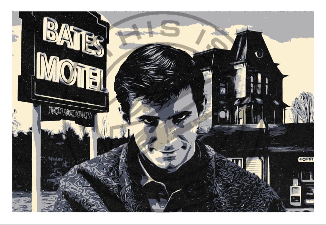 Norman Bates (Psycho) Digi Art Print