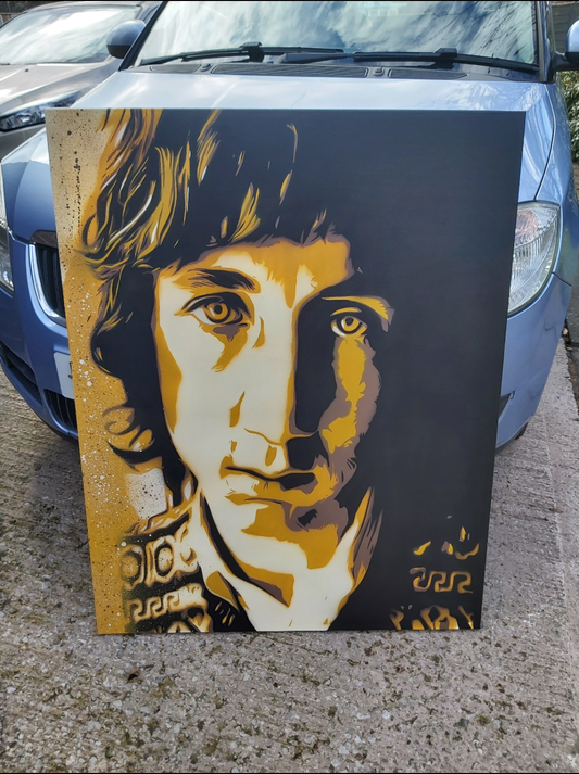 Pete Townshend 32" x 40" Original Spray Painting