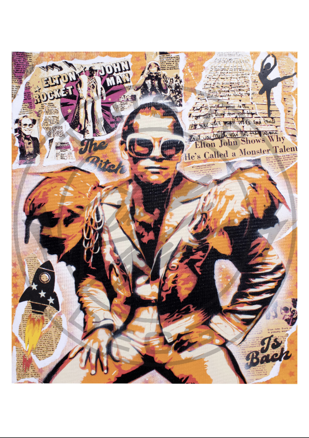Elton John "Rocket Man" Giclée Print