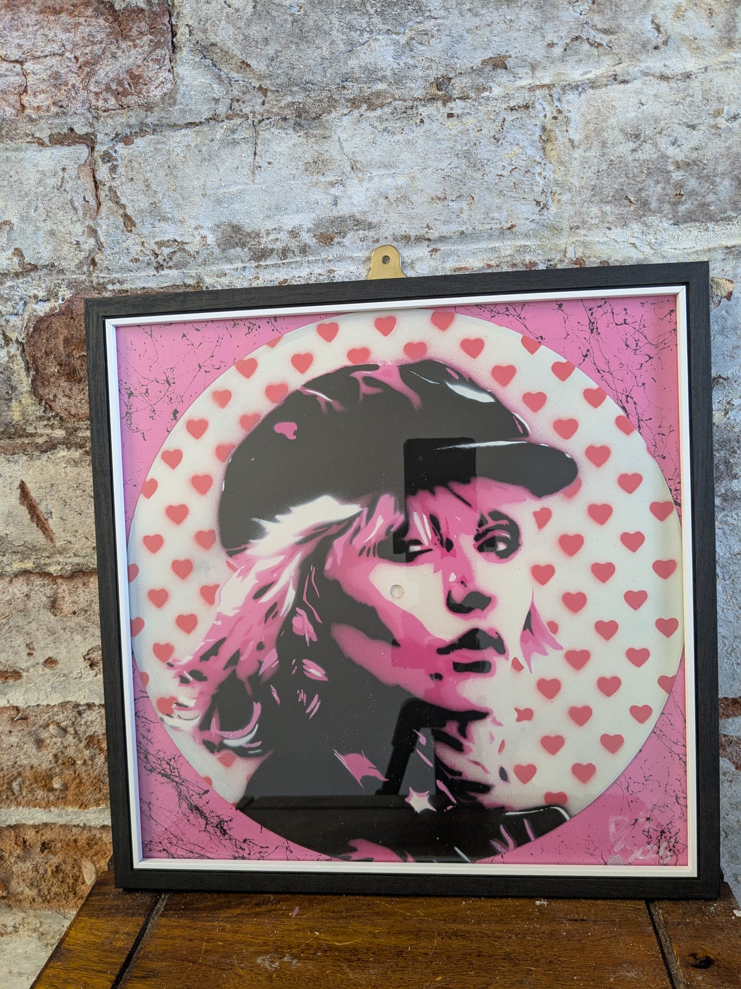 Debbie Harry 12" Vinyl Record Original Spray Painting (Sold Individually)