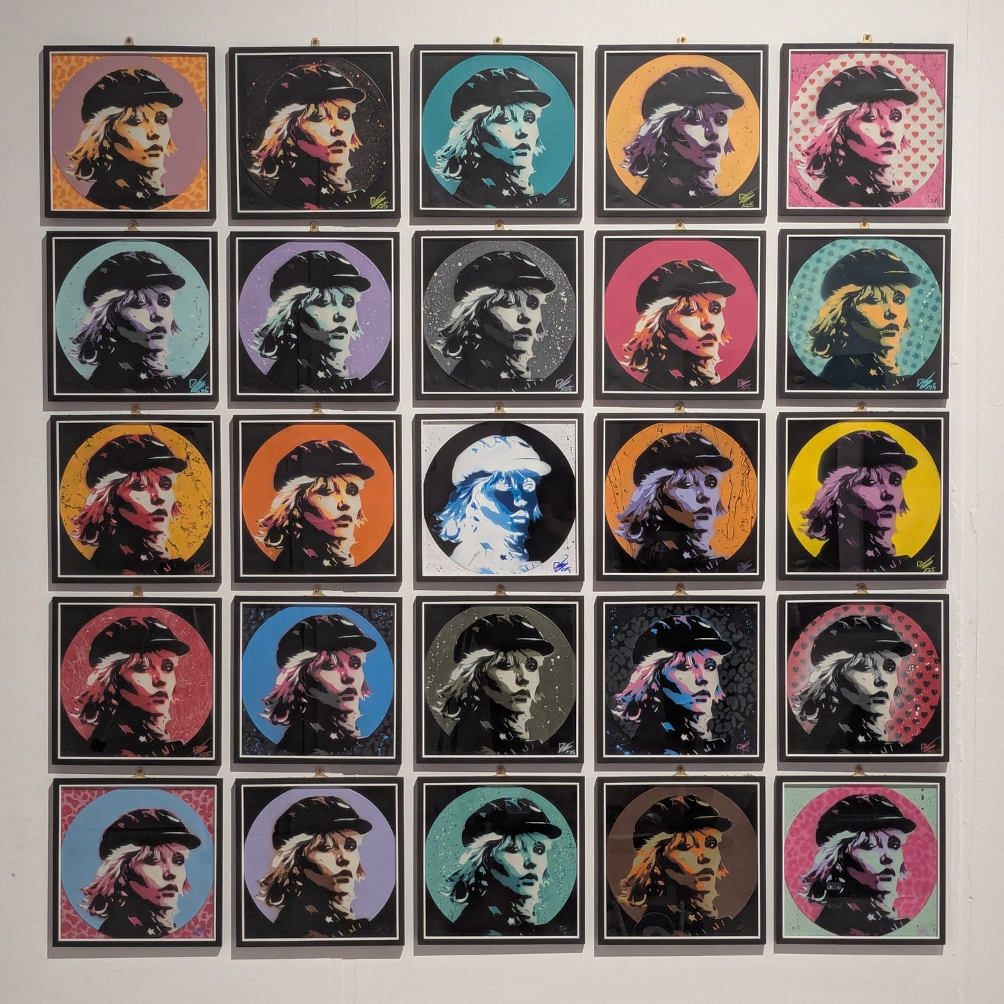 Debbie Harry 12" Vinyl Record Original Spray Painting (Sold Individually)