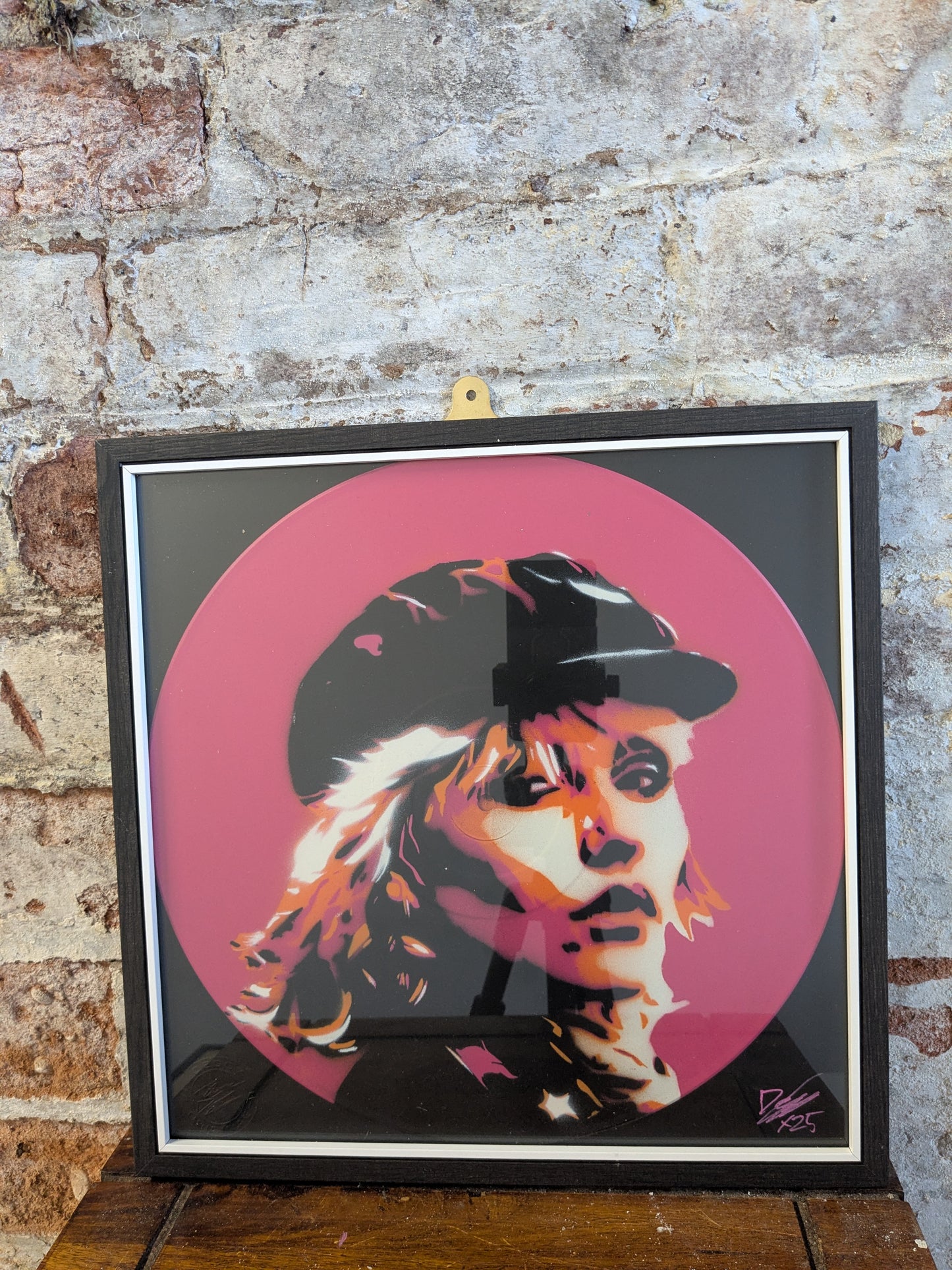 Debbie Harry 12" Vinyl Record Original Spray Painting (Sold Individually)