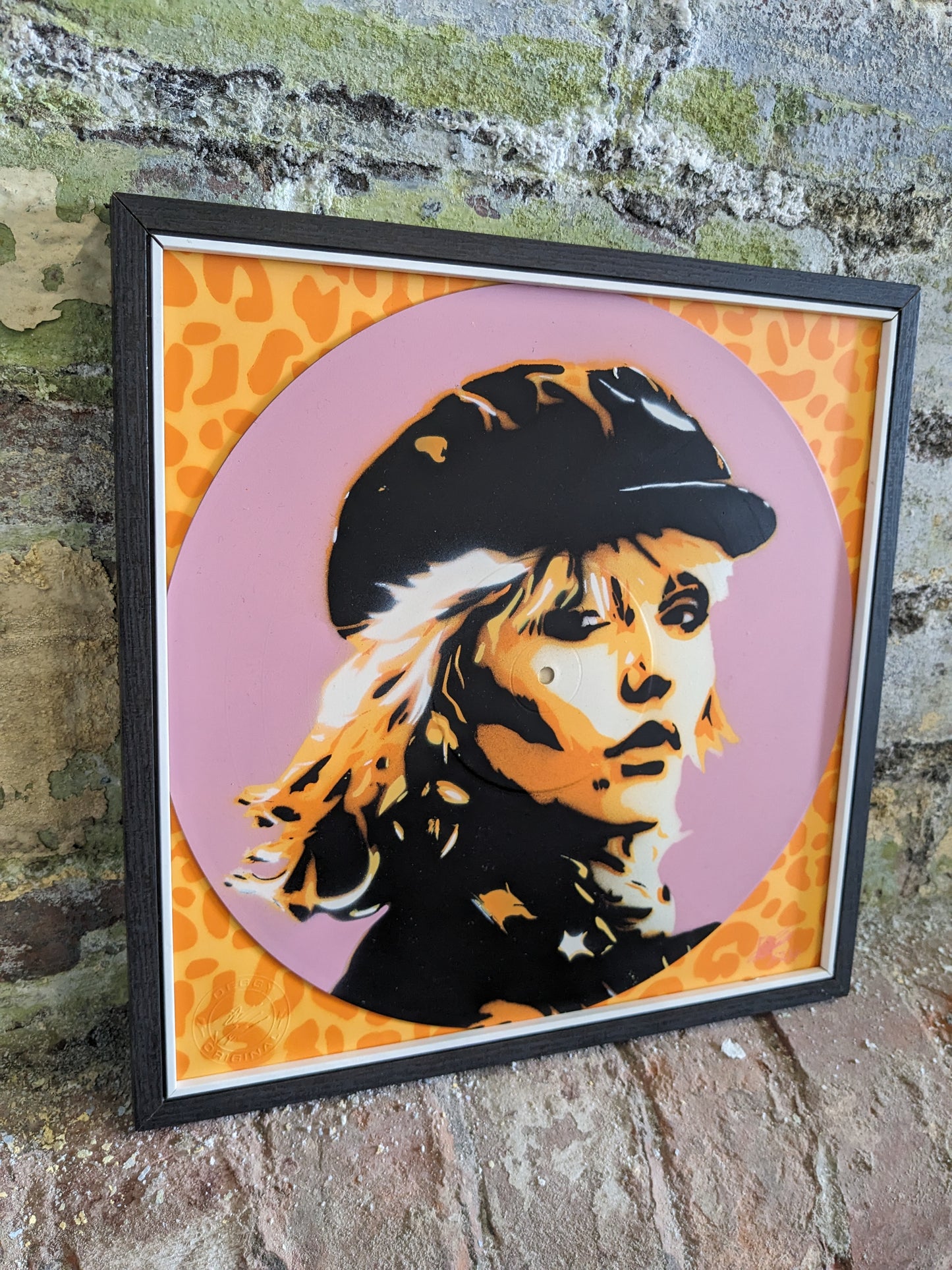 Debbie Harry 12" Vinyl Record Original Spray Painting