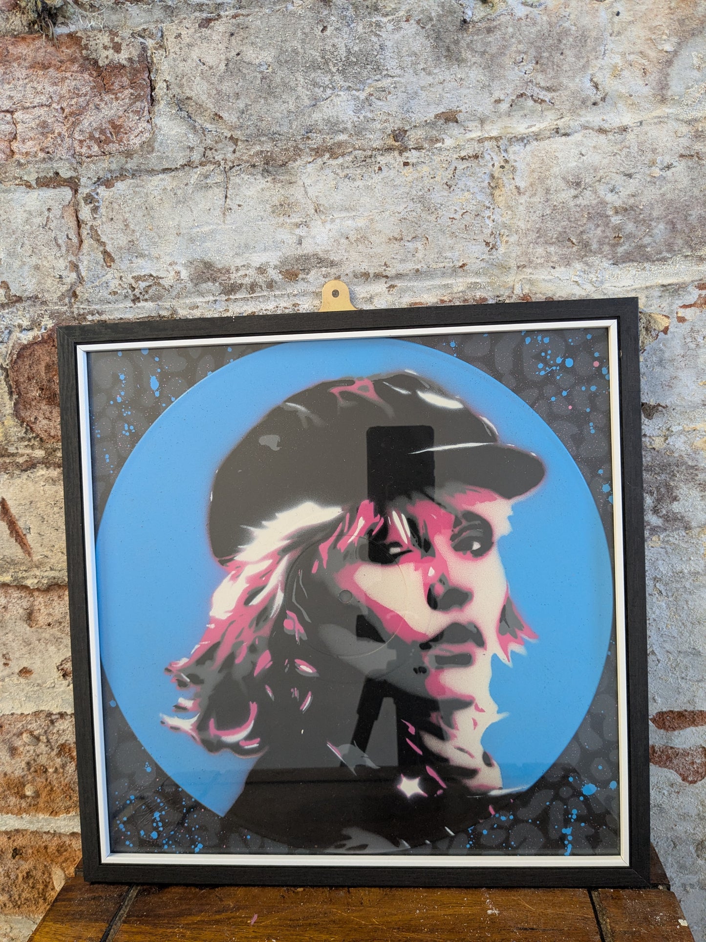 Debbie Harry 12" Vinyl Record Original Spray Painting (Sold Individually)