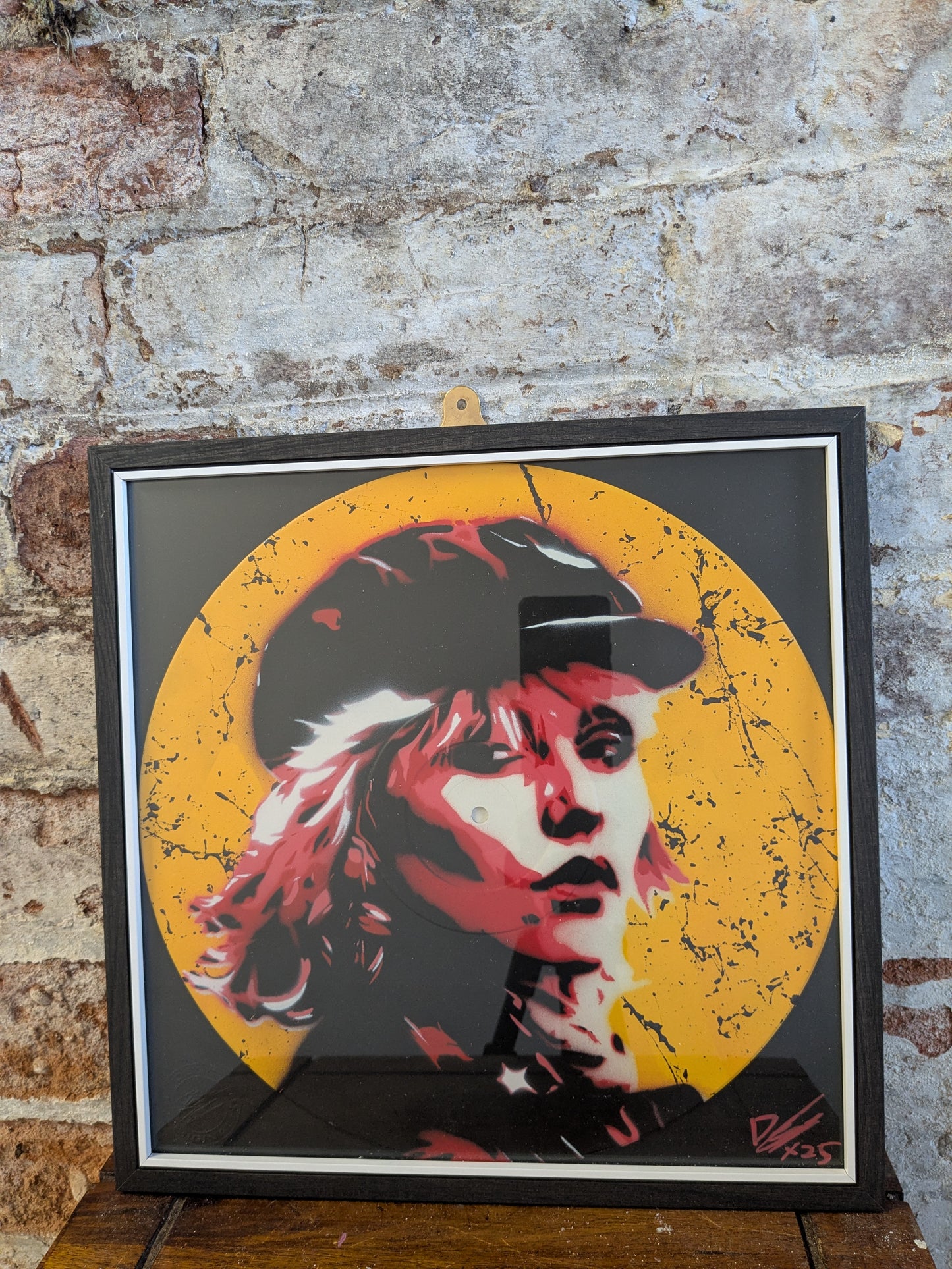 Debbie Harry 12" Vinyl Record Original Spray Painting (Sold Individually)
