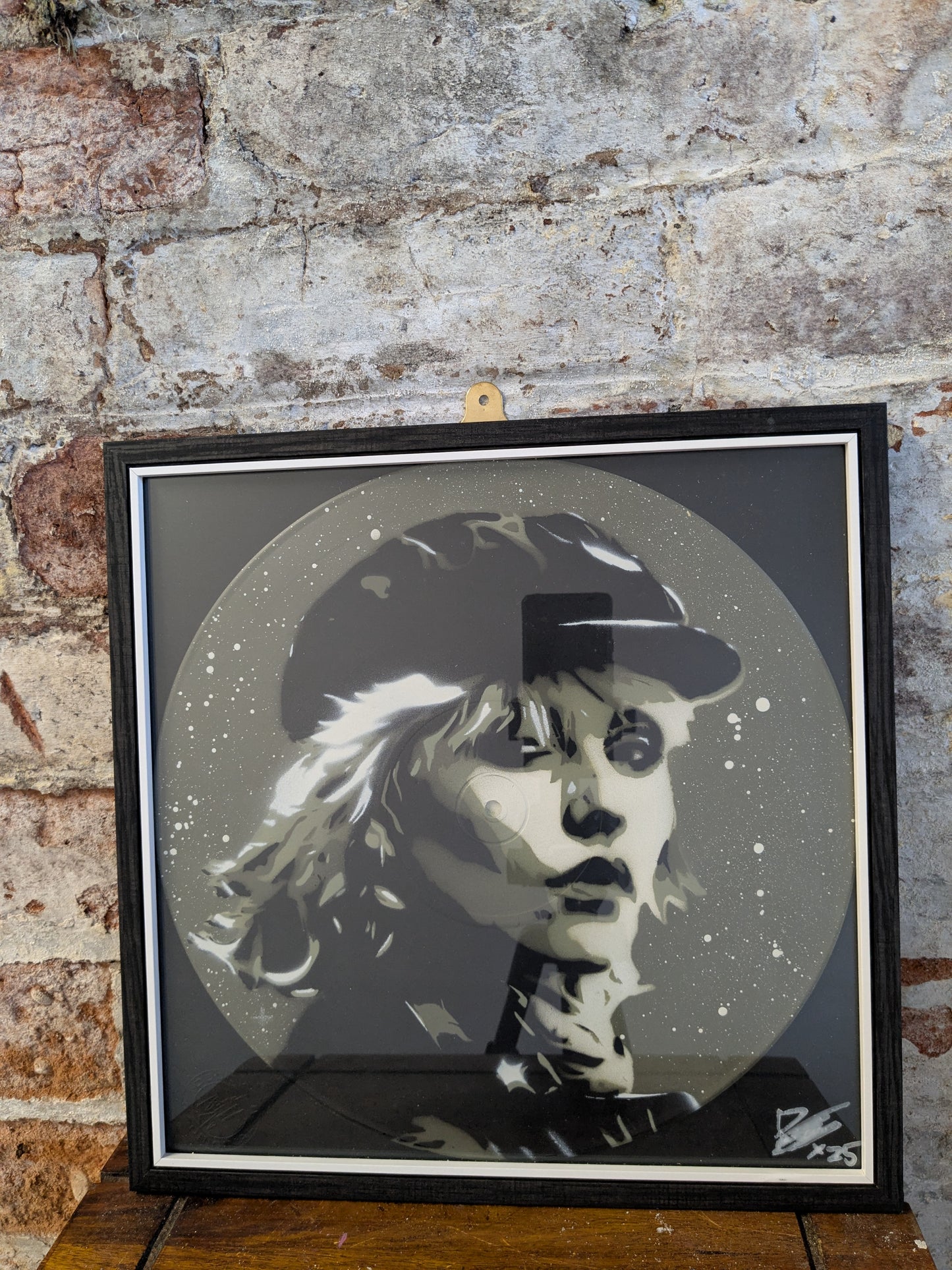 Debbie Harry 12" Vinyl Record Original Spray Painting (Sold Individually)