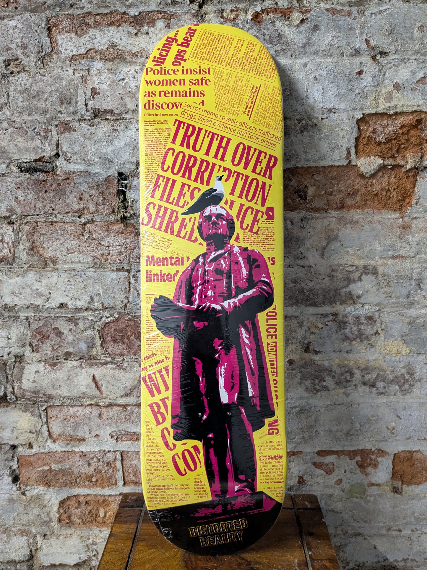 Distorted Reality - Power, Corruption & Lies Skateboard Deck