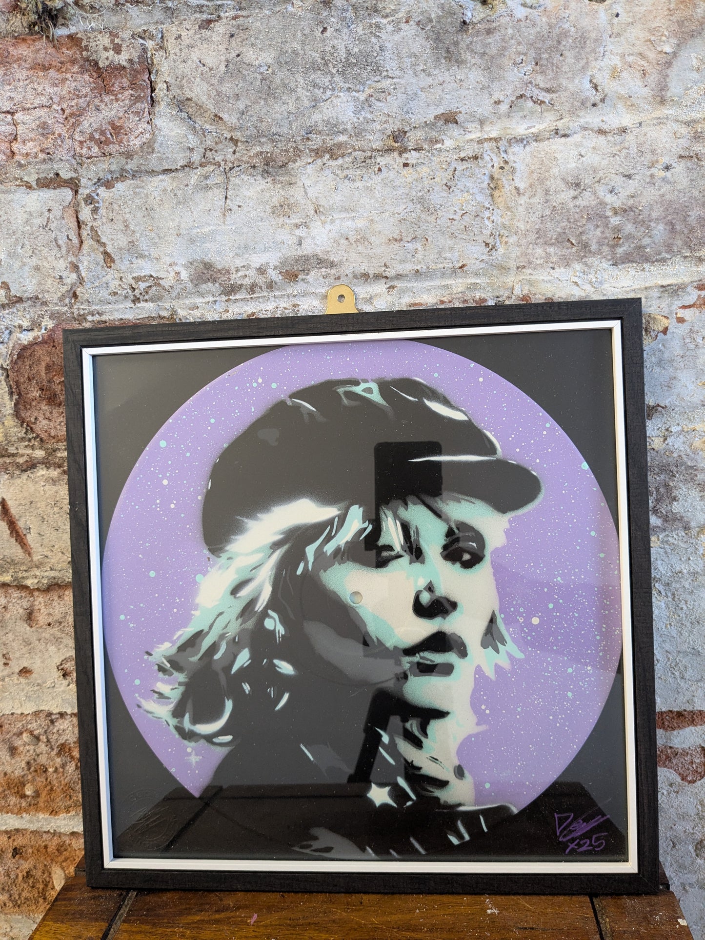 Debbie Harry 12" Vinyl Record Original Spray Painting (Sold Individually)
