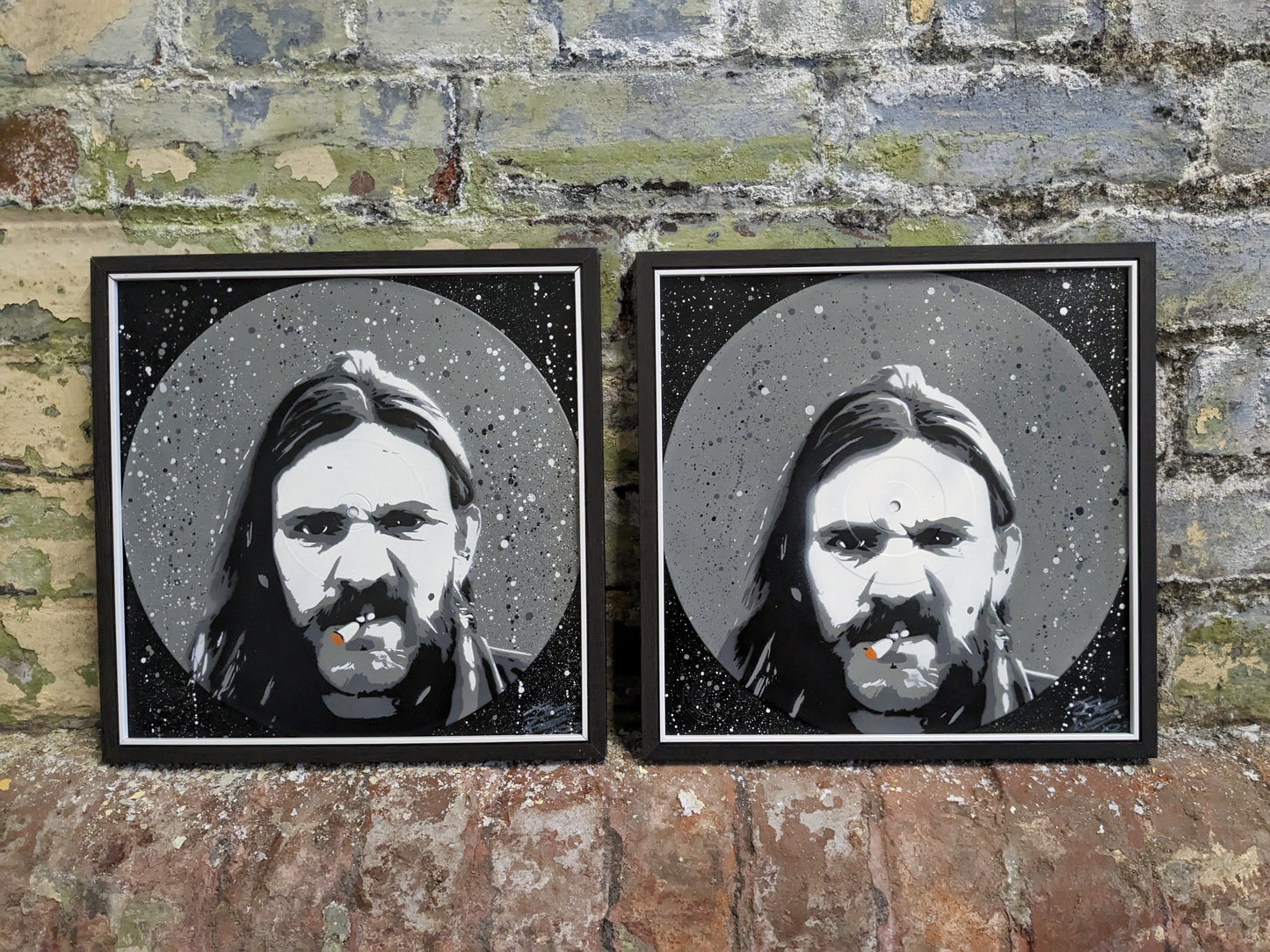 Lemmy Kilmister 12" Spray Painted Record