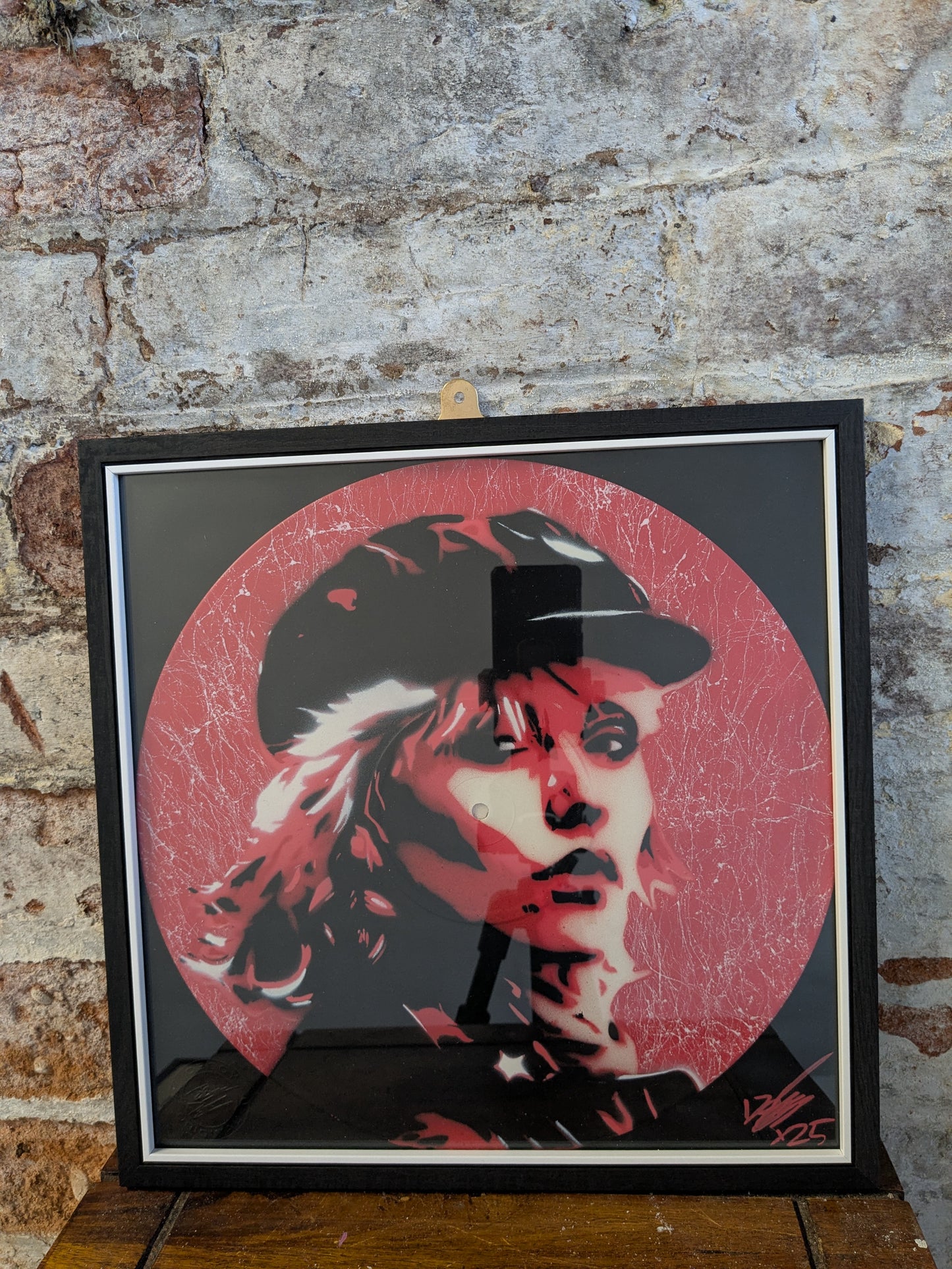 Debbie Harry 12" Vinyl Record Original Spray Painting (Sold Individually)