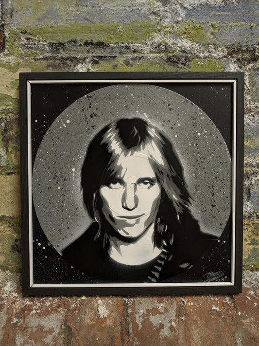 Tom Petty 12" Spray Painted Vinyl