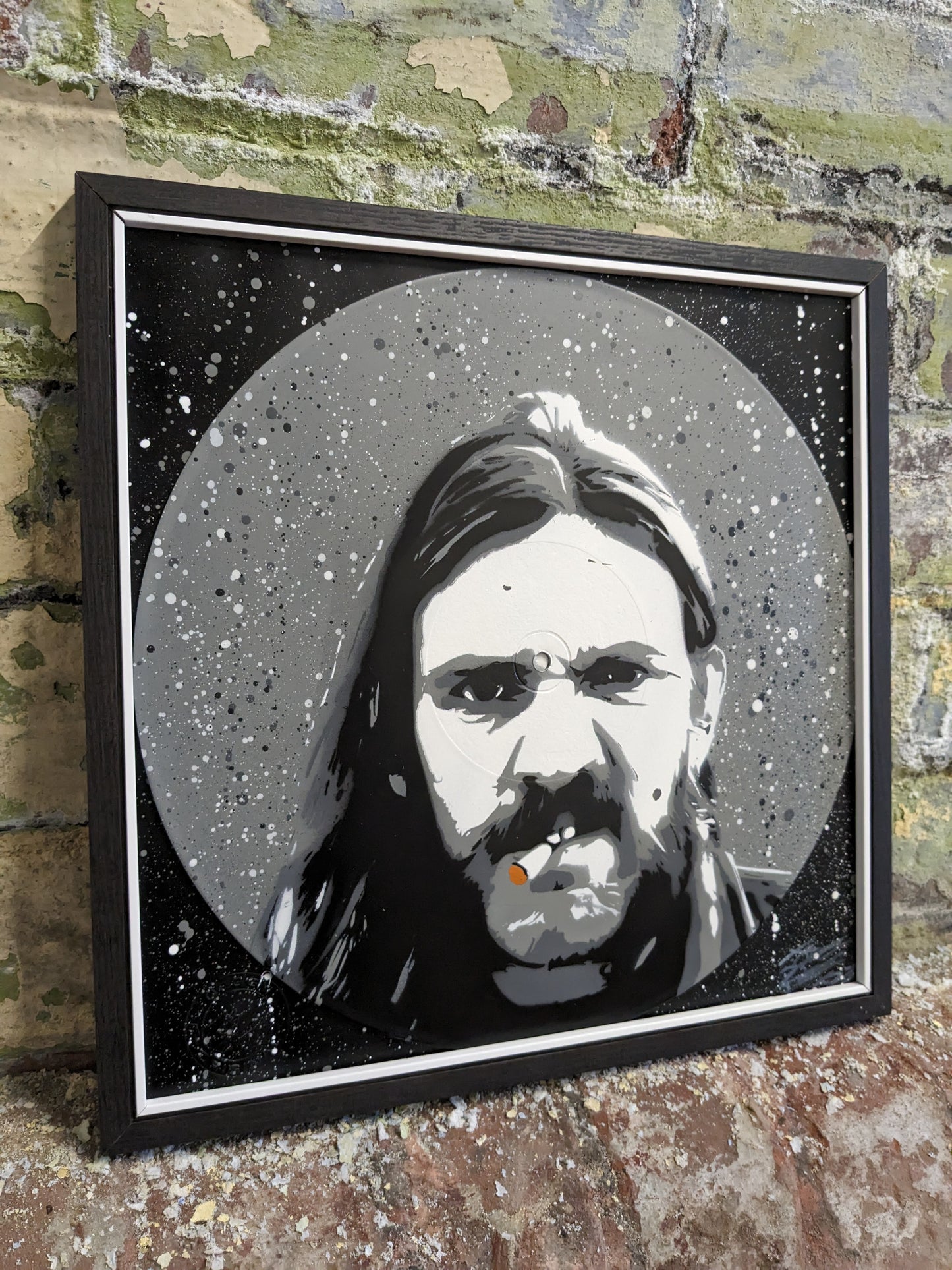 Lemmy Kilmister 12" Spray Painted Record