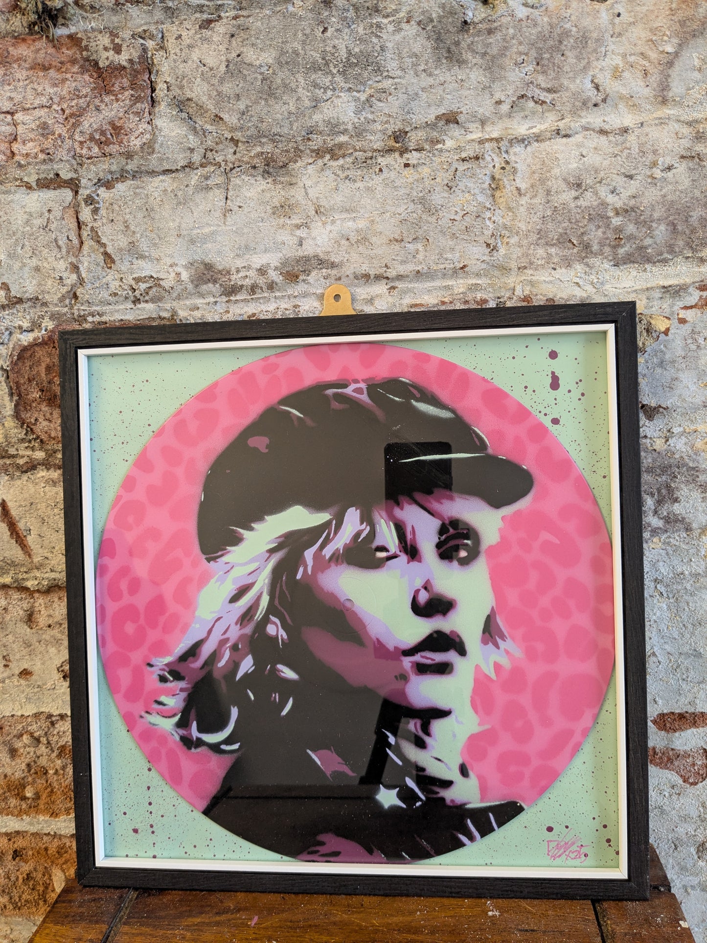 Debbie Harry 12" Vinyl Record Original Spray Painting (Sold Individually)