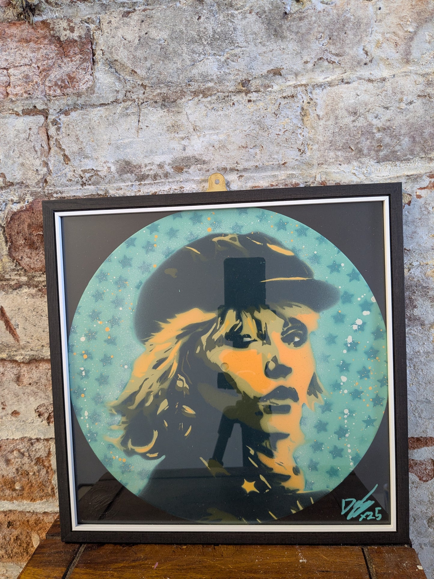 Debbie Harry 12" Vinyl Record Original Spray Painting (Sold Individually)