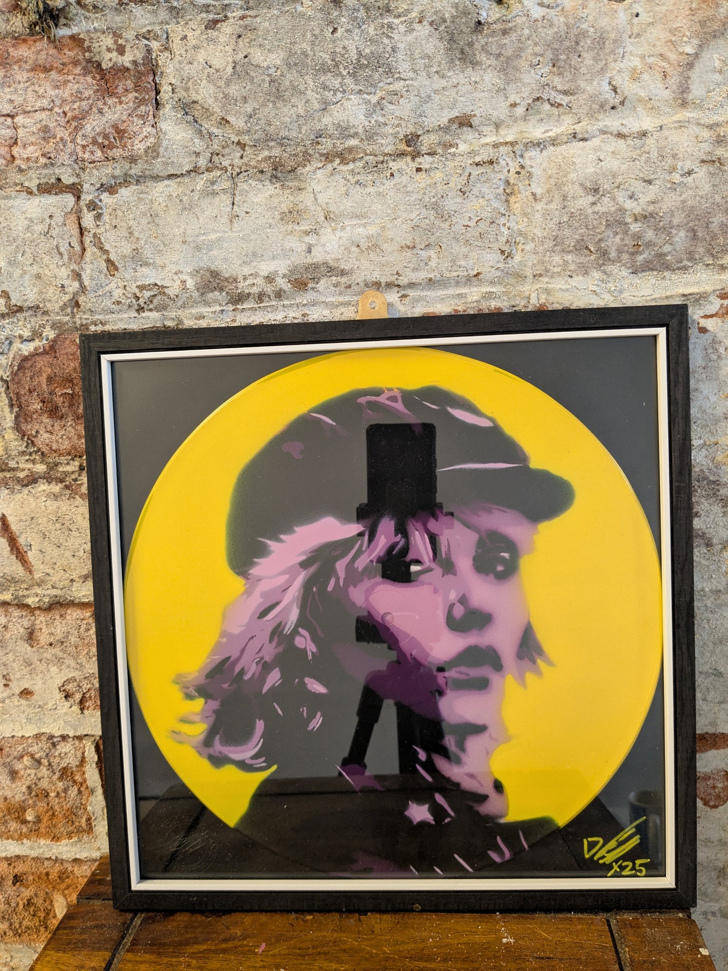 Debbie Harry 12" Vinyl Record Original Spray Painting (Sold Individually)