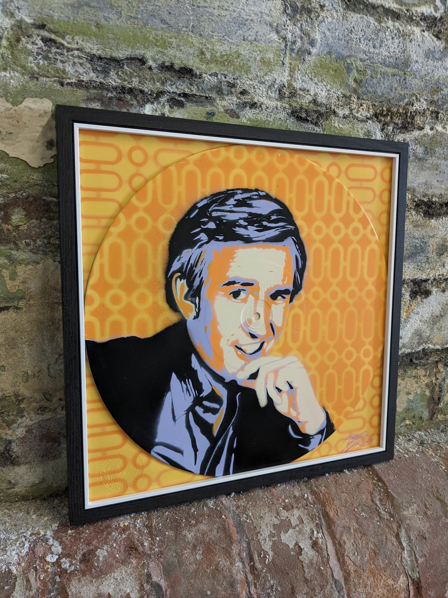 Alan Partridge 12" Vinyl Record Original Spray Painting