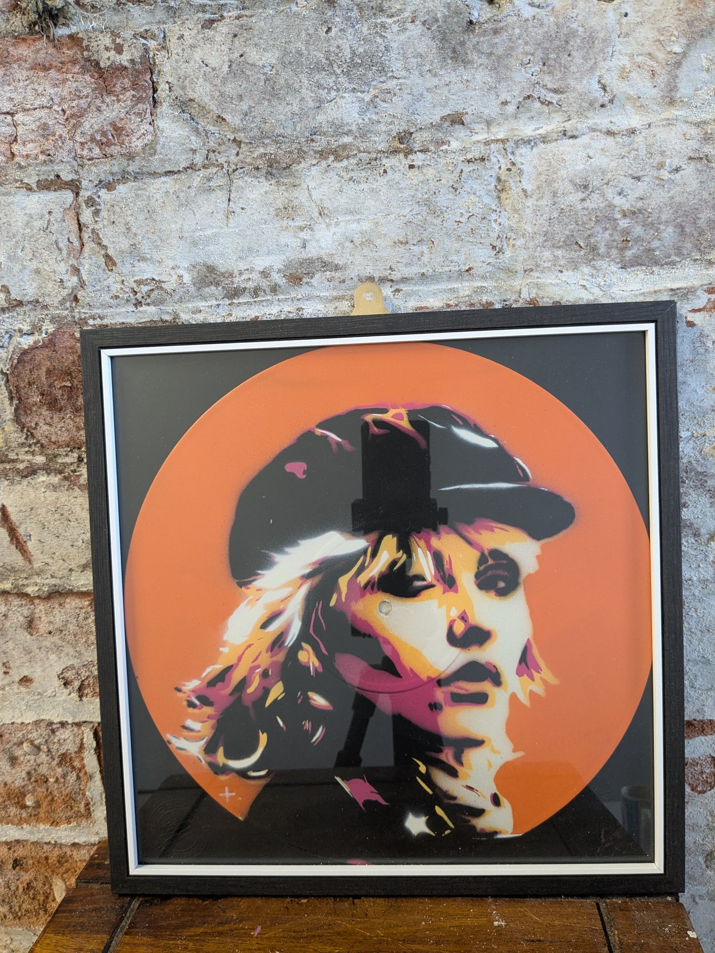 Debbie Harry 12" Vinyl Record Original Spray Painting (Sold Individually)