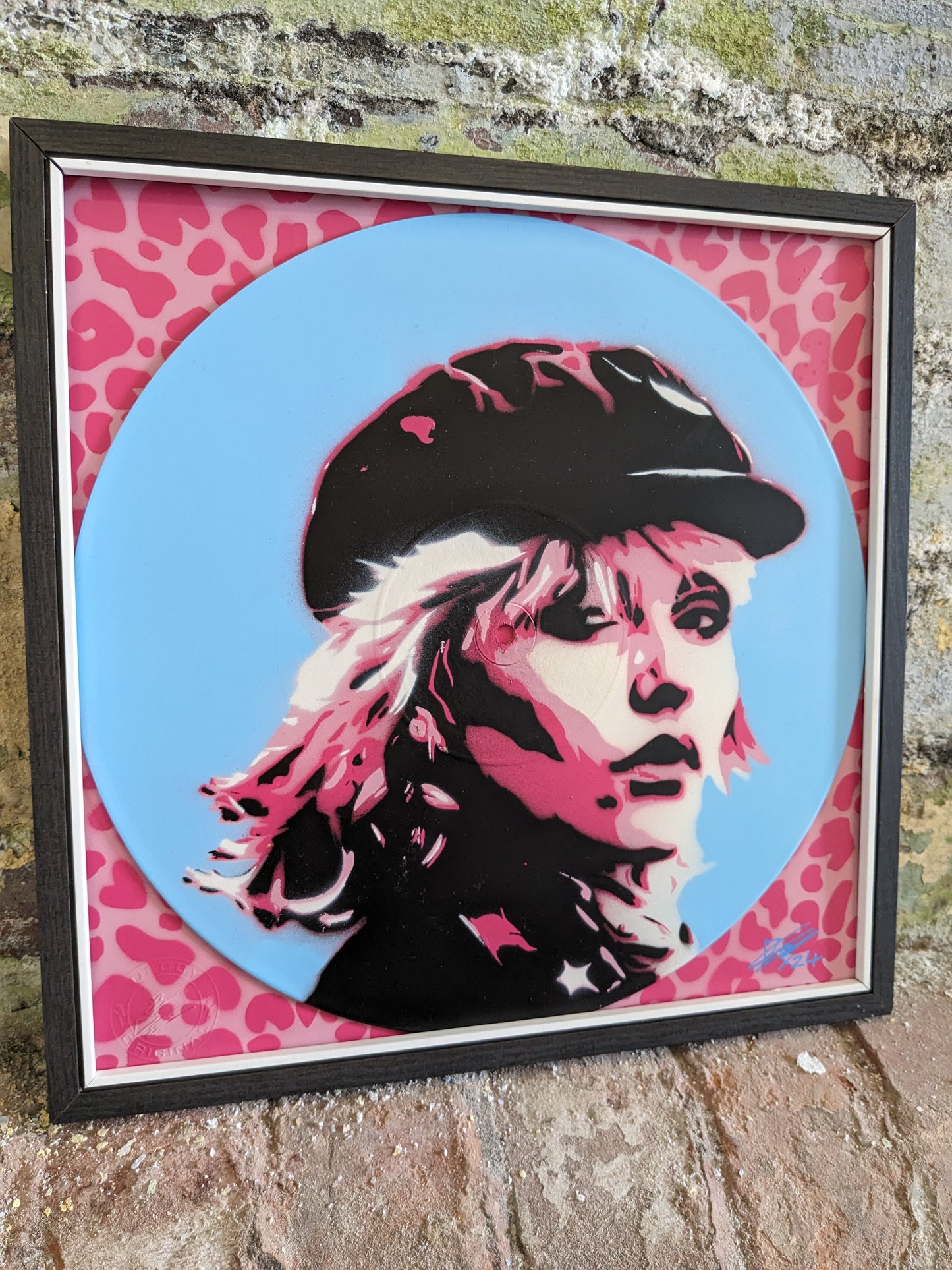 Debbie Harry 12" Vinyl Record Original Spray Painting