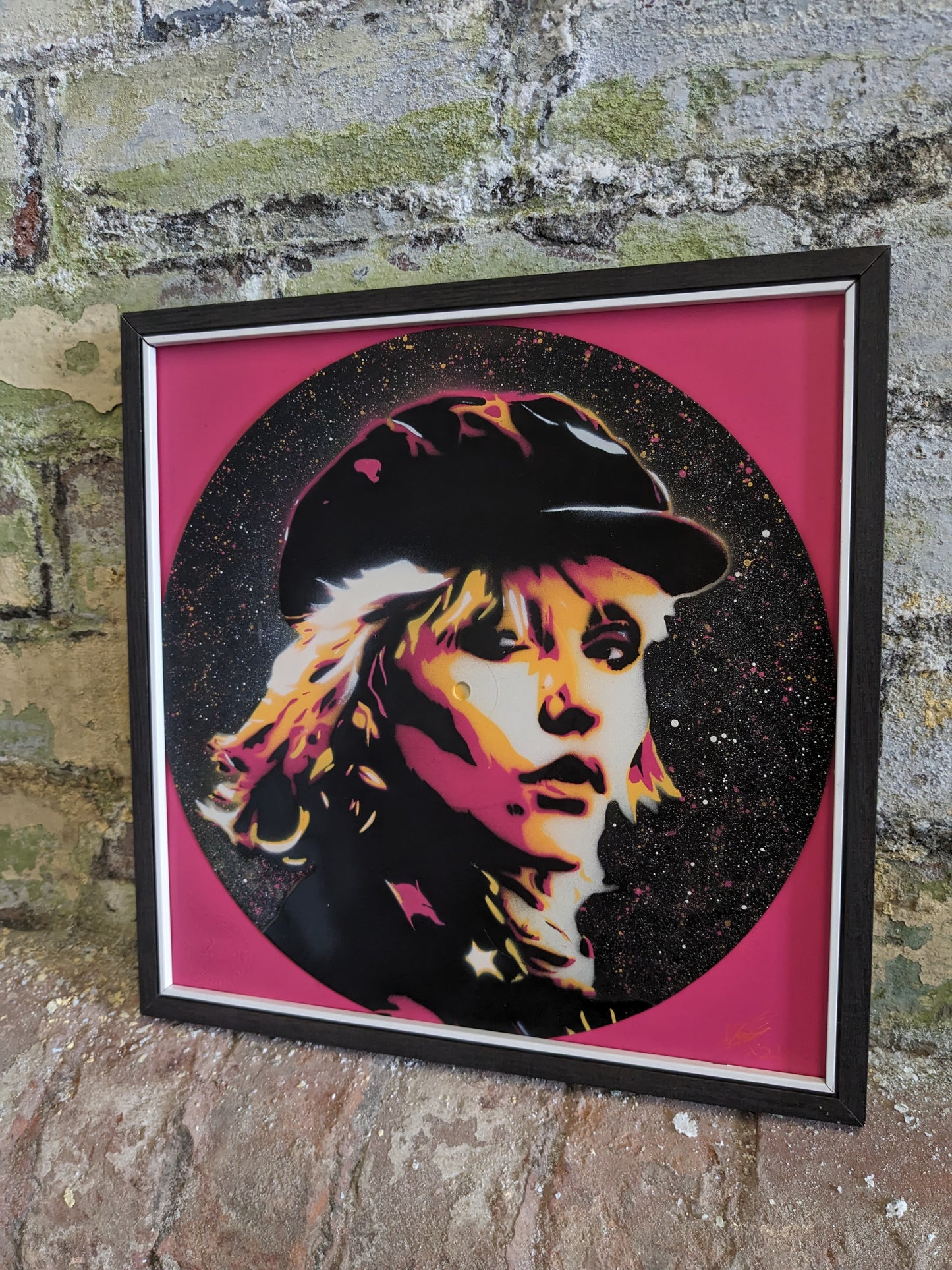 Debbie Harry 12" Vinyl Record Original Spray Painting