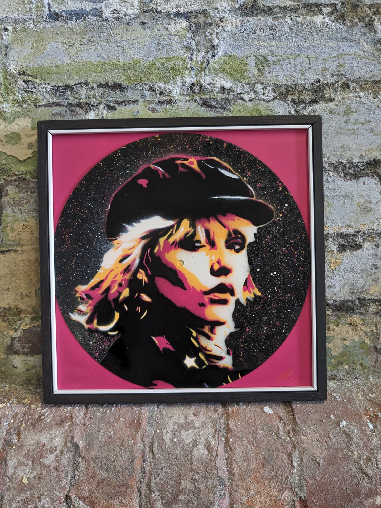 Debbie Harry 12" Vinyl Record Original Spray Painting