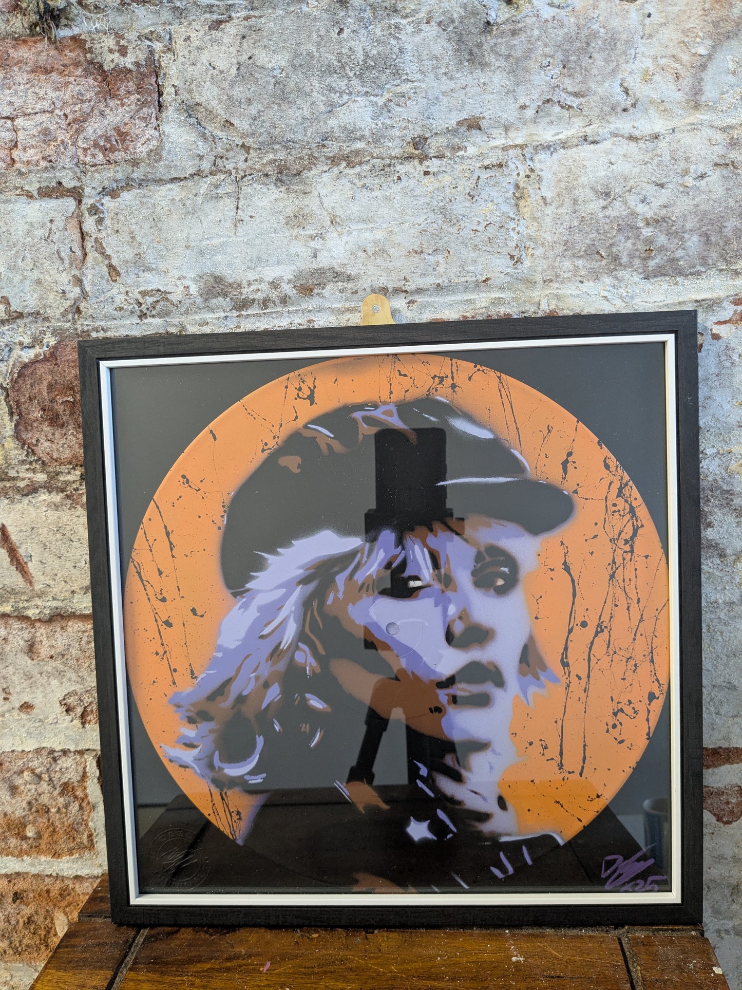 Debbie Harry 12" Vinyl Record Original Spray Painting (Sold Individually)