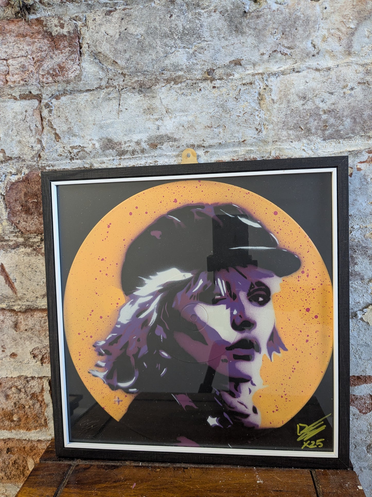 Debbie Harry 12" Vinyl Record Original Spray Painting (Sold Individually)