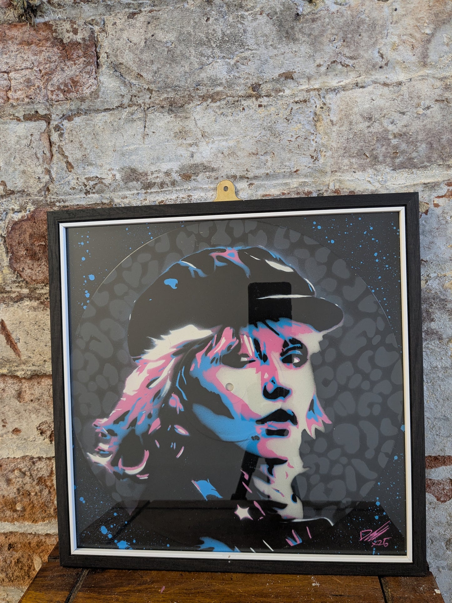 Debbie Harry 12" Vinyl Record Original Spray Painting (Sold Individually)