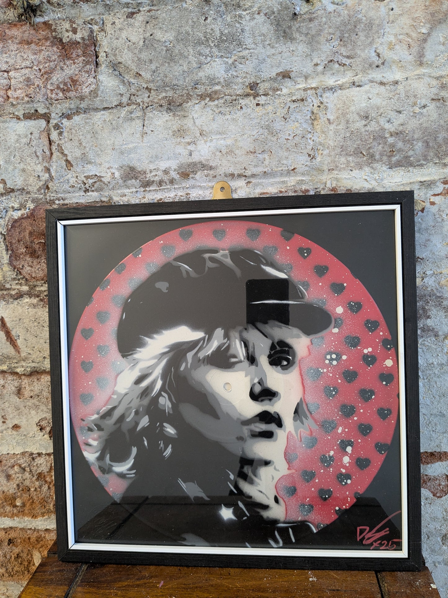 Debbie Harry 12" Vinyl Record Original Spray Painting (Sold Individually)