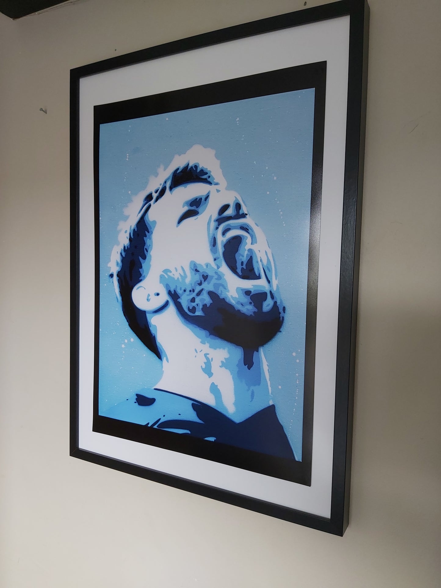 Sergio Aguero Man City Giclée Fine Art Print