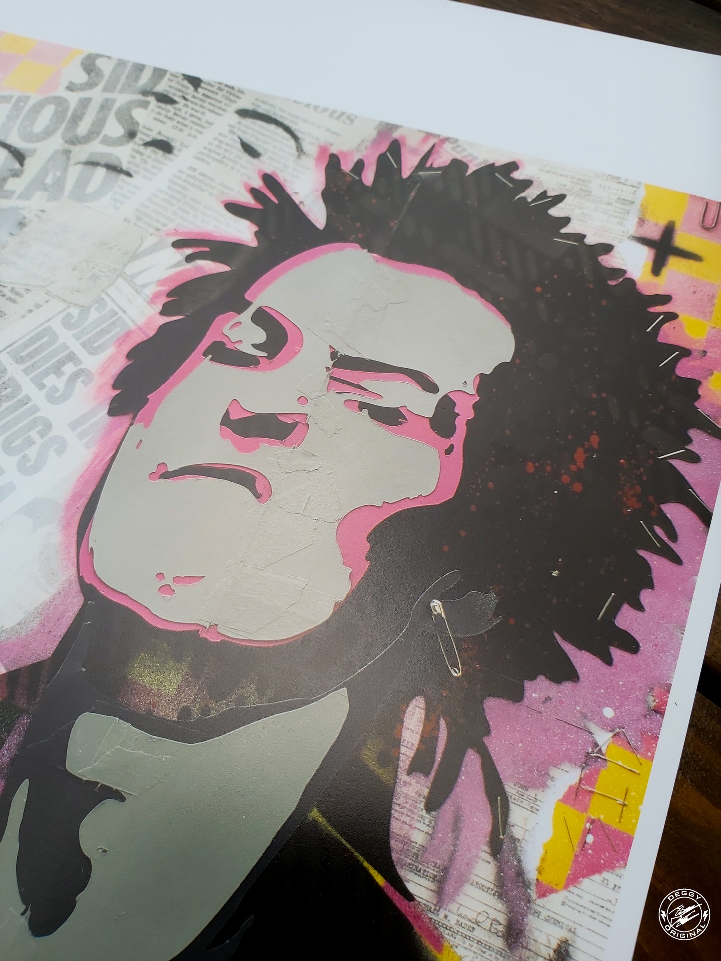 Sid Vicious Mixed Media GICLÉE FINE ART PRINT