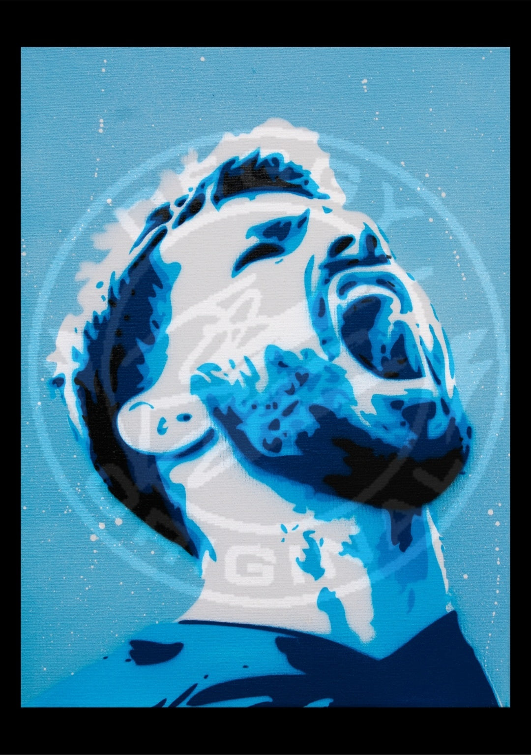 Sergio Aguero Man City Giclée Fine Art Print