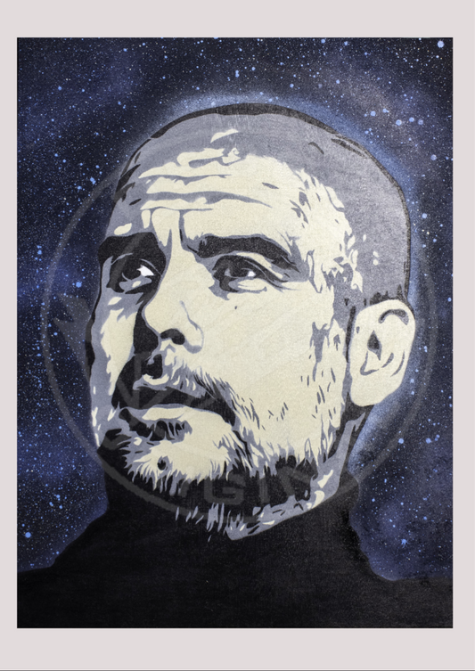 Pep Guardiola Manchester City Open Edition Gicleé Fine Art Print